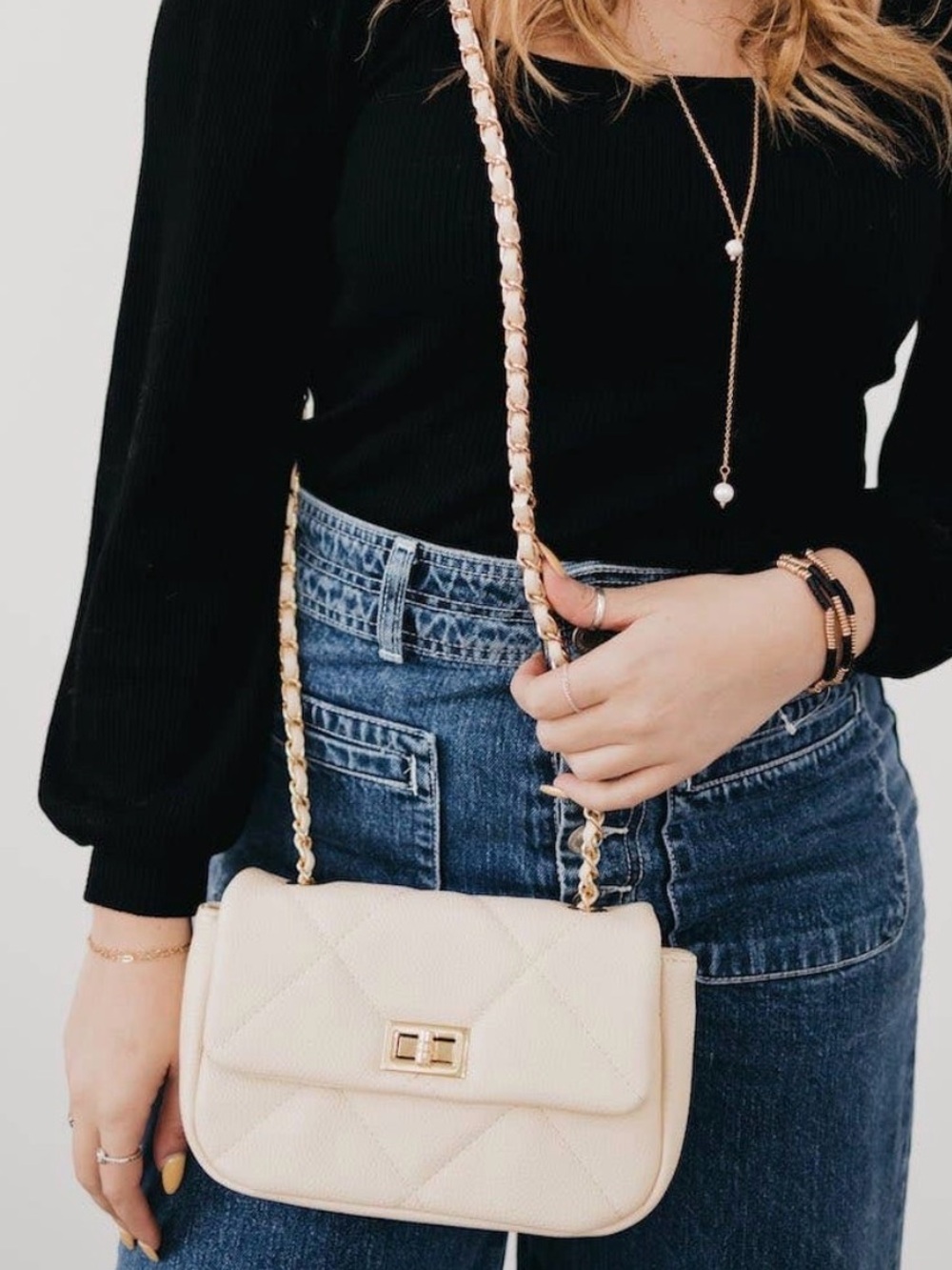 NWT Pretty Simple Queenie Quilted Crossbody Bag